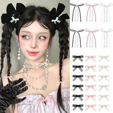 Mini Hair Bows for Women Girls Cute Hair Clips Small Alligator Long Tail Hair...