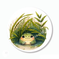 Lily Pads Pond Frog Favors Labels Froggy Scrapbook Stickers Envelope Seals