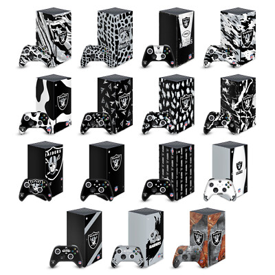 OFFIZIELLE NFL LAS VEGAS RAIDERS VINYL SKIN FOR SERIES X CONSOLE & CONTROLLER