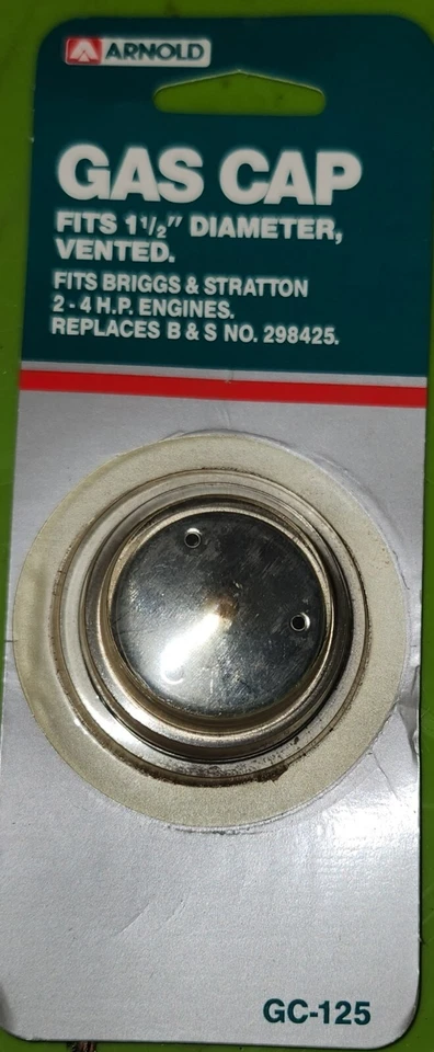 Arnold GC-125 Vintage Metal Gas Cap 1-1/2” Diam Briggs & Stratton al