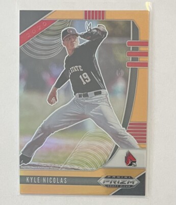 2020 Panini Prizm Draft Picks KYLE NICOLAS /50 PIRATES Ball State