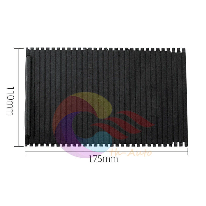 1x Balck Front Console Cup Holder Roller Blind Cover For BMW E53 X5 1998-2006 - Изображение 2 из 4