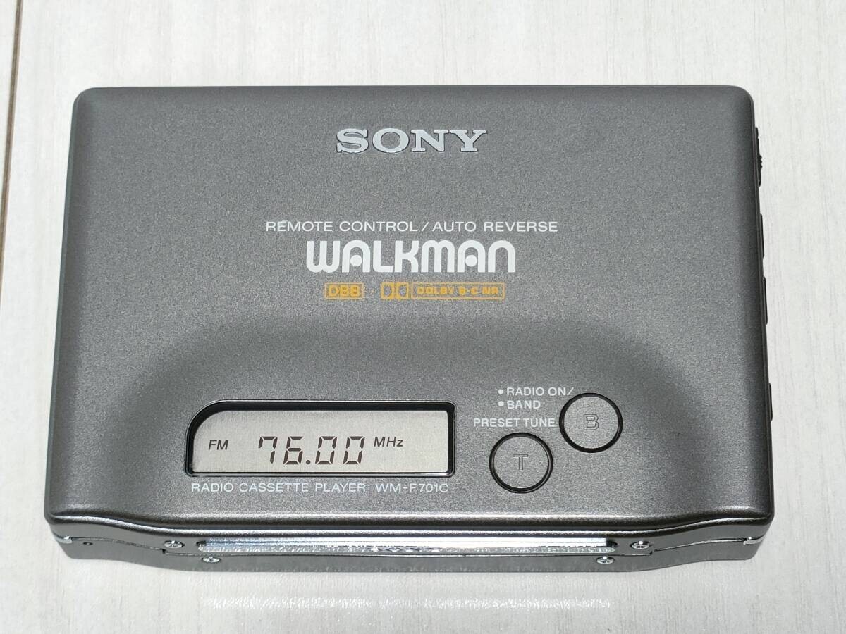 SONY WM-F701C WALKMAN CASSETTE PLAYER MAINTAINED & WORKING