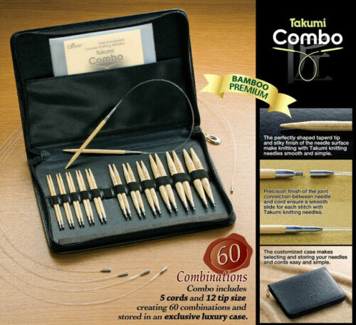 Clover Interchangeable Circular Knitting Needles Takumi Combo Set - 3683 - 第 1/12 張圖片