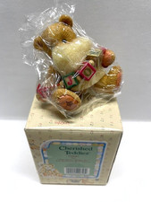 Cherished Teddies "Joy" bear holding joy blocks NEW