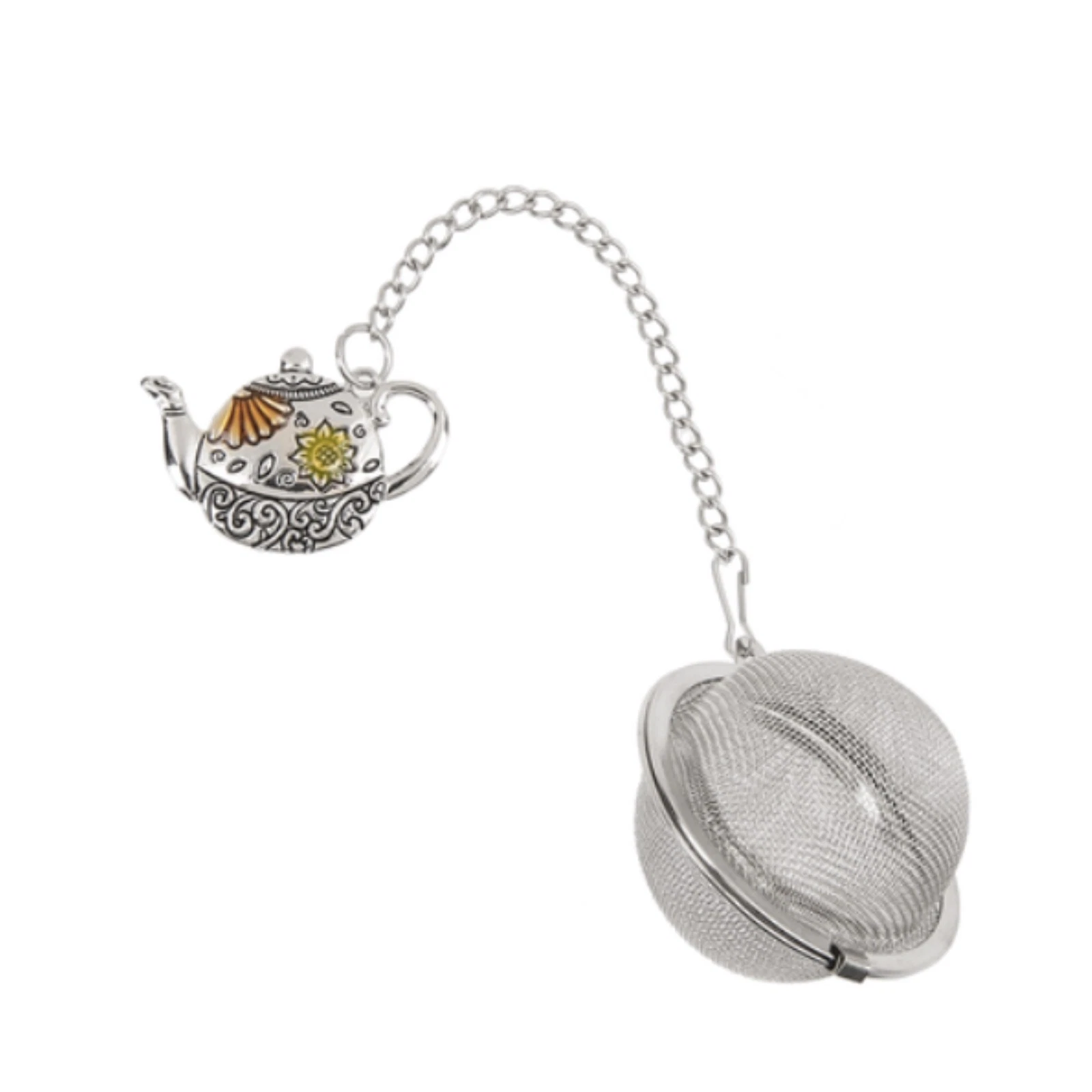 Ganz Sunflower Teapot Charming Tea Infuser with Enameling