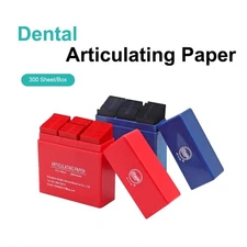 300sheets dental articulating paper double sided bite strips whitening
