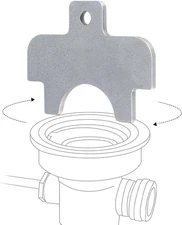 Commercial Sink Drain Removal Tool - 3-Tier Kitchen Sink Wrench for Twist & Leve