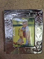 Bilderrahmen personalisiert personalisierbar  Silber geschenk Geburt babyshower