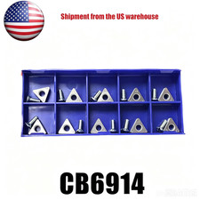 Cb6914 Negative Rake Carbide Brake Lathe Bit For Ammco Hunter Lathes Kit Of 10