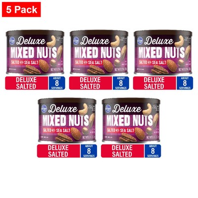 KG Deluxe Sea Salted Mixed Nuts 8.75 oz - 5 Pack