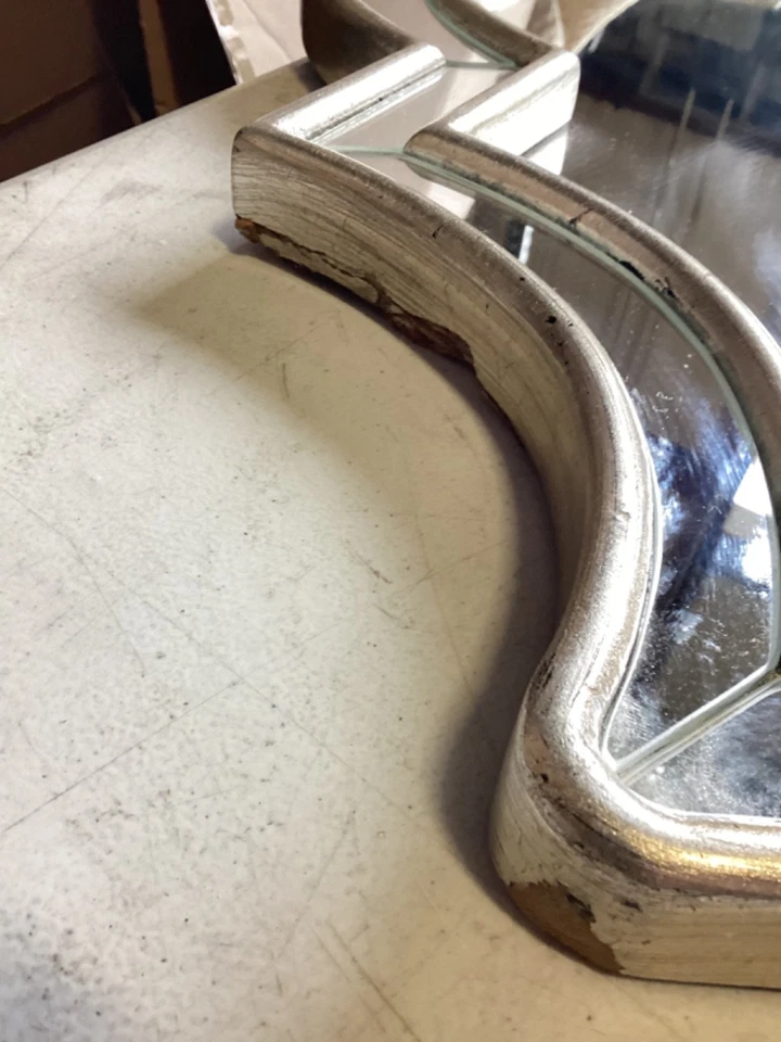 Uttermost Antiqued Silver Wall Mirror Some Flaws Please Read 43” x 27” - Image 3 of 4