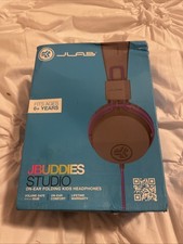 JLab JBuddies Studio On-Ear folding Kids Headphones in Purple New