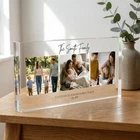 Personalised Family Photo Collage Acrylic Block 20cm Three Photo Keepsake Gift