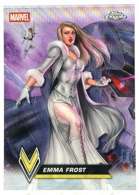 2026 Topps Chrome Marvel Comics Emma Frost Varied Visage SSP Case Hit #VV-01