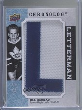 2018 Upper Deck Chronology Letterman Letter Relics 24/35 Bill Barilko Patch 0c3