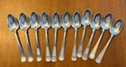 Gorham Etruscan Teaspoons 11 Spoons Monogram R Beautiful! Sterling