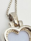 Michelle Albala Sterling Silver Fluted Lavender Jade Heart Pendant Necklace 16" — photo 7