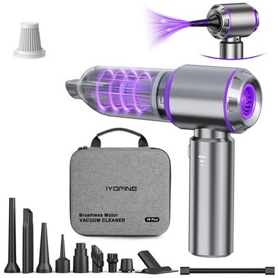 Vacuum/Air Duster 80,000RPM Super Power Mini Car Vacuum Cleaner 4-in-1 air Bl...