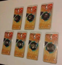 Vintage 1995 Denver Nuggets Lot of 7 Trading Pins NOS Imprinted Products NBA