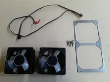Pair of Whisper XL WX2H1 Cooling Fans , Wiring Cable & Mount Plate (2 Available)