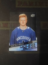 Jack Rathbone 2020‑21 UD Extended #717 Young Guns Rookie Canucks NHL Card. rookie card picture