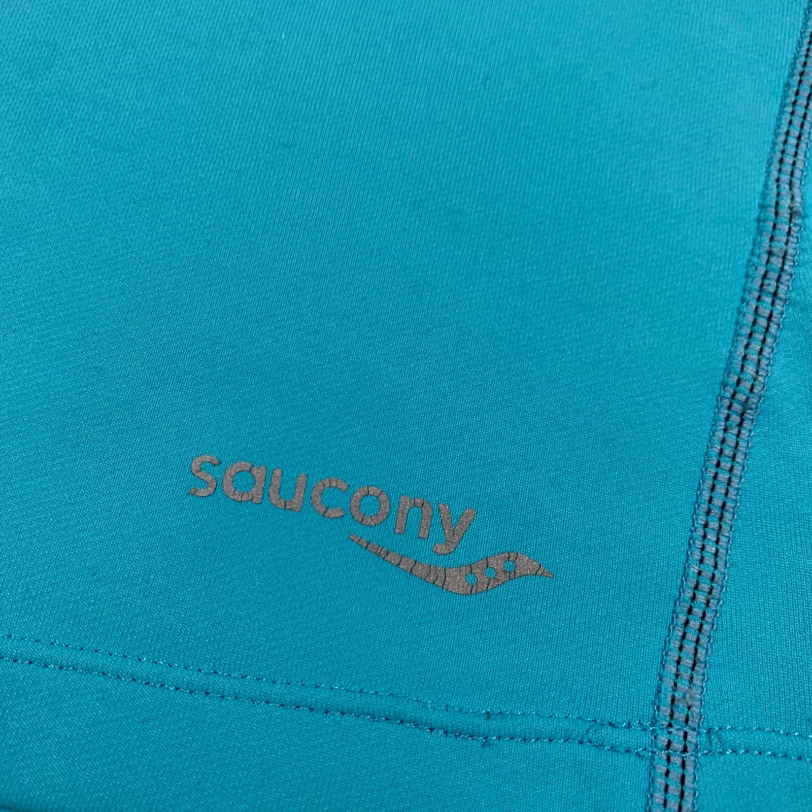 Saucony Women's Size S Running Activewear 1/4 Zip Pullover Top Blue Black thumbnail 8