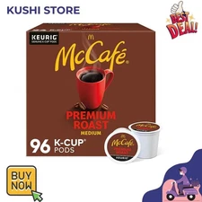 McCafe Premium Roast Coffee K-Cup Pods, Medium Roast, 96/Carton