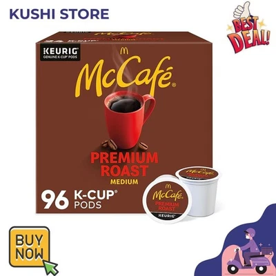 MC CAFE McCafe Premium Roast Coffee K-Cup Pods, Medium Roast, 96/Carton