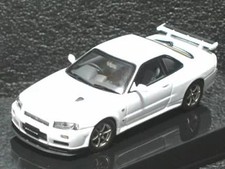 AUTOart 1/43 Nissan Skyline R34 GT-R V-Spec II White JDM Diecast 57333