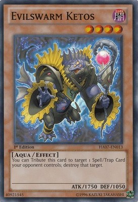 Evilswarm Ketos - HA07-EN013 - Super Rare - Unlimited Edition - Moderately Playe
