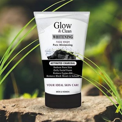 Glow & Clean Whitening Face Wash with Activated Charcoal   Pore Minimizing 100ML
