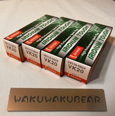 [Set of 4] DENSO Iridium Tough VK20 Spark Plugs V9110-5604 Genuine Japan