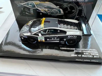 Lamborghini Gallardo LP ADAC GT MASTERS 2011 Minichamps 1:43 .Fahne LAMBORGHINI