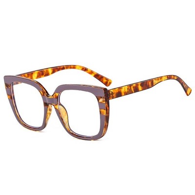 Oversize Square Anti Blue Light Reading Glasses For Women Large Frame Glasses