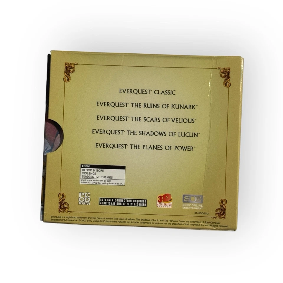 EverQuest Gold Edition PC Game - Box, Key, Atlas Map Book (Sony Online) - Image 3 of 4