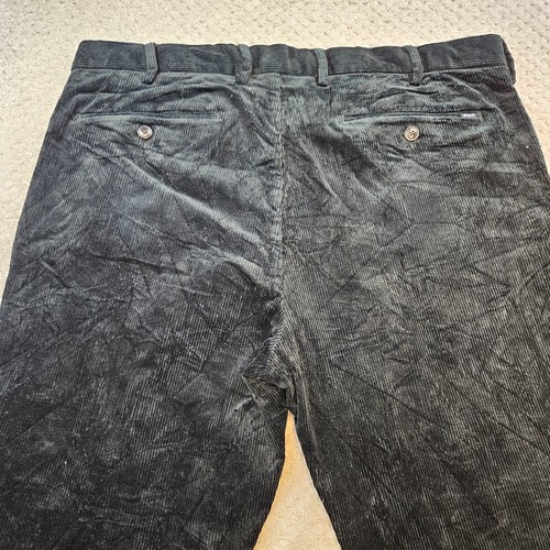 Polo Ralph Lauren Cords Corduroy Trousers Mens W38 L31 Black Stretch Slim Fit - Picture 10 of 10
