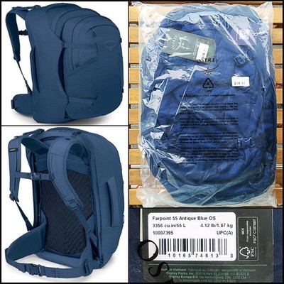 Osprey Farpoint 55 Antique Blue (2026) Kofferrucksack+ Daypack OVP NEU