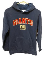 New York Giants Youth NFL Team Apparel Long Sleeve Pullover Hoodie. Youth Large 