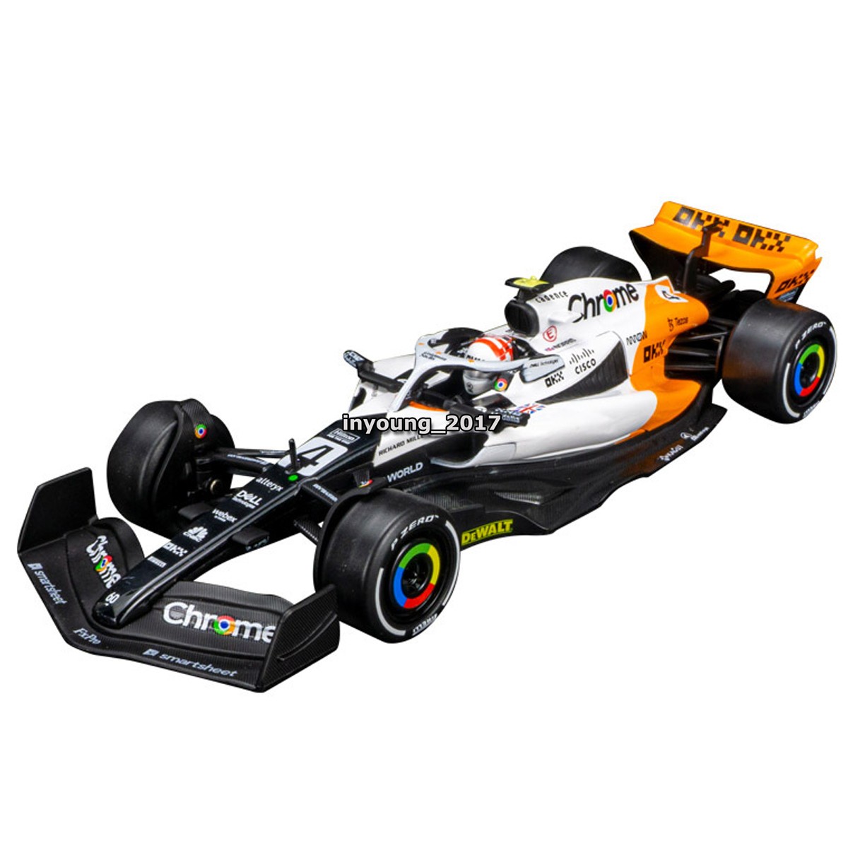 2023年塗装限定版　1:24 MCLAREN F1 MONACO GP CCA 1:24 F1 McLaren MCL60 Model Car Diecast 2023 Formula 1 Monaco GP