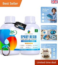 1L Non-Toxic Epoxy Resin Kit - Perfect for Coasters, Jewelry & Crafting Projects