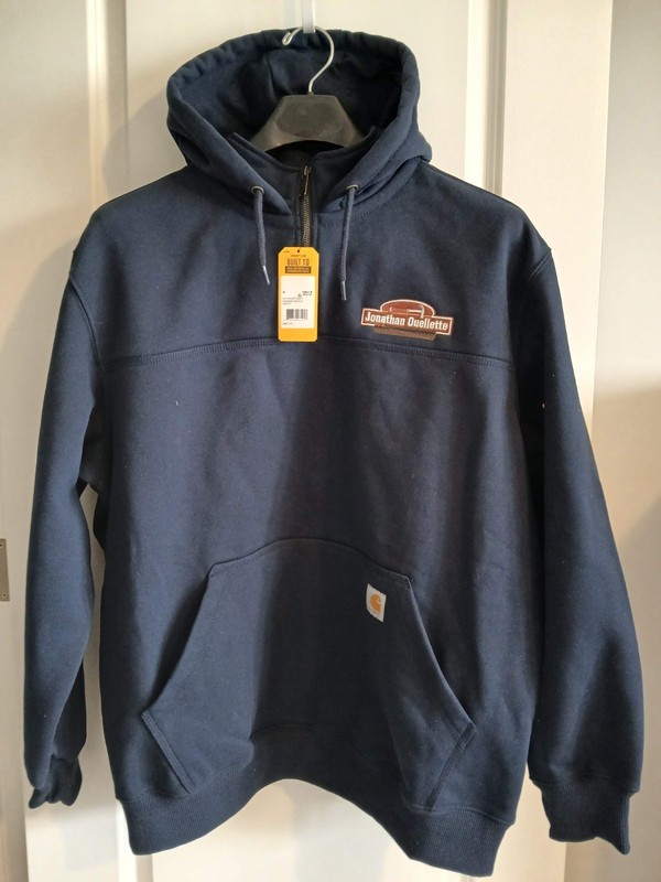 MEN'S CARHARTT XL LOOSE FIT HEAVY WEIGHT RAIN DEFENDER QUARTER ZIP HOODIE NWT