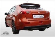 FOX Komplettanlage ab Kat. Mitsubishi Lancer 8 Rally Art ab Bj. 09 2.0l je2x76mm
