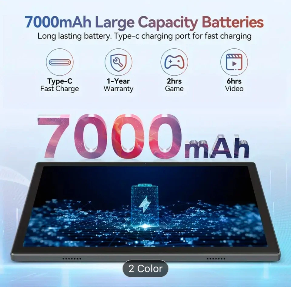 10 Inches Tablet Bundle Octa-core Support 5G WiFi With Android 14 Version - Image 2 of 4