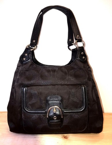 Coach mittelgroße schwarze Damen Umhängetasche Schultertasche Handtasche Tasche - Bild 1 von 12