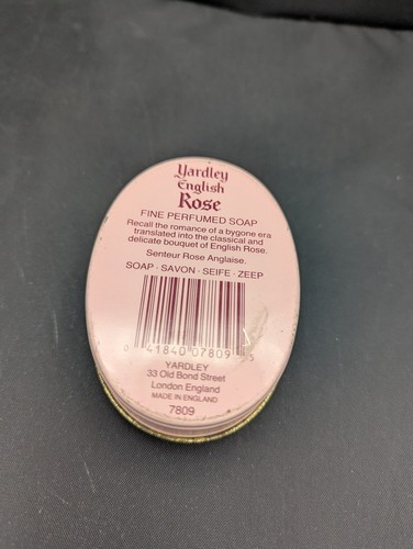 Yardley English Rose Fine Soap 3,5 oz latta da collezione il sapone da bar non è aperto - Foto 3 di 3
