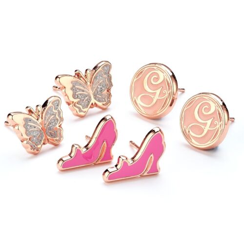 Wicked Glinda Butterfly, G and Shoe Stud Earring Set - Picture 2 of 3