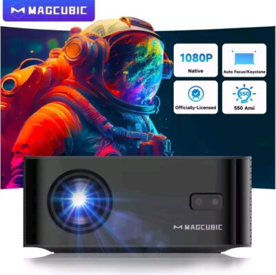 Magic HT600 Beamer 550 ANSI 1080PAndroid 11 HDR10 Bundle 