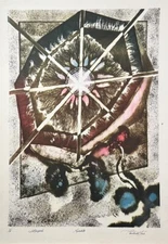 CARLOS DEL TORO. Engraving. Lithography/cardboard. Cuban Art. Contemporary Art.