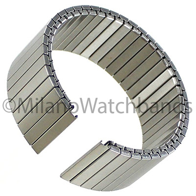 22mm Milano Smart 22 Flat Satin Stainless Steel Finish Mens Watch Band 180060